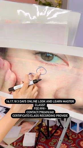 7.9K views · 175 reactions | 3 days online look and learn Master class! Fee:999/- Contact:7982496340 Certificate/recording provide #snehasharma #delhimakeupartist #blushbeautybar #delhimakeupartist #bridalmakeupartist #trendingreels #tutorial #mua #makeupartist #makeuptutorial #gaziyabad #makeuplook | Blush Beauty bar | Facebook