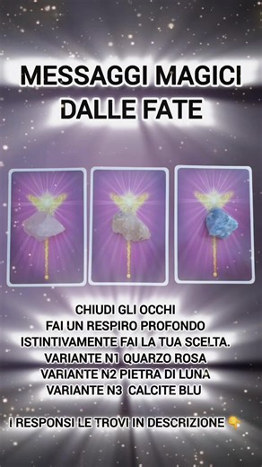 Messaggio per te Variante n.1 – Quarzo rosa Hai scelto questa carta perché è collegata all’obiettivo della tua vita. Indica che sei un/una maestro/a nato/a, capace di offrire consigli e trasmettere informazioni a estranei, amici e familiari. Se in questo momento non sai ancora quale strada professionale intraprendere, potresti valutare una carriera come counselor o psicologo/a. Lo scopo della tua vita è insegnare agli altri la guarigione e la spiritualità. Inoltre, non è un caso che tu sia stato