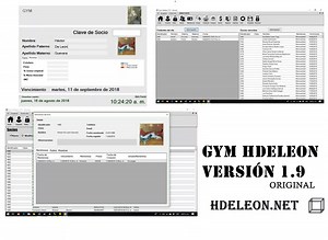 Software para gimnasio hdeleon versión 1.9 – El mejor software para Gimnasio