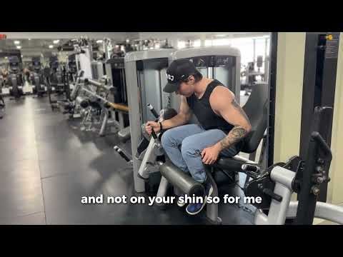 Seated Leg Extension Machine Exercise