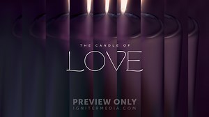 Gradient Glass - The Candle Of Love - Title Graphics