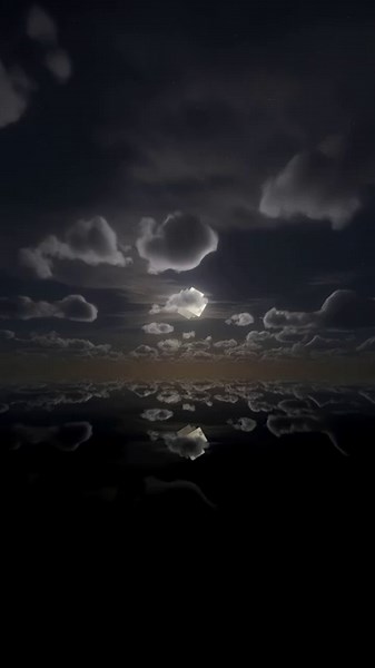 Moonlight with shaders in Minecraft