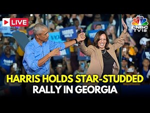 Kamala Harris LIVE: Harris Holds Star-Studded Rally with Obama in Georgia | Bruce Springsteen |N18G