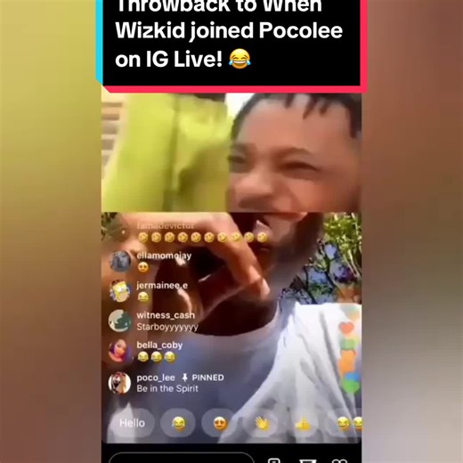 Throwback to When Wizkid joined Pocolee on IG Live! 😂 #wizkid #pocolee #iglive #zlatan #throwback