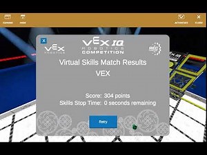 VEXcode VR, VIQRC 24-25 Rapid Relay, Start Location A, 304points!
