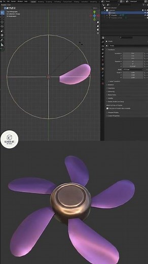 The EASY Way to Make Circular Arrays in Blender! 🌀 #3dart #3dmodeling #b3d