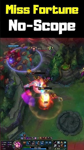 Miss Fortune No-Scope - League of Legends #shorts
