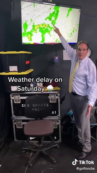 Nick Faldo’s Final Weekend on CBS Set with Jim Nantz | Weather Delay BTS