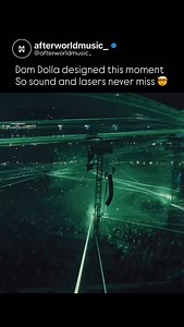 Dom Dolla didn’t just create a moment — he engineered it 🪄 After finishing the synth section, he synced the sounds to timecode, meaning the laser visuals were programmed to lock perfectly with the music every single time. No matter when he drops this part during his set, the lasers always hit in perfect alignment with the synths. That level of precision gives him total freedom on stage — he can mix live, change the flow, and still deliver a flawless visual experience. The result feels spontaneo