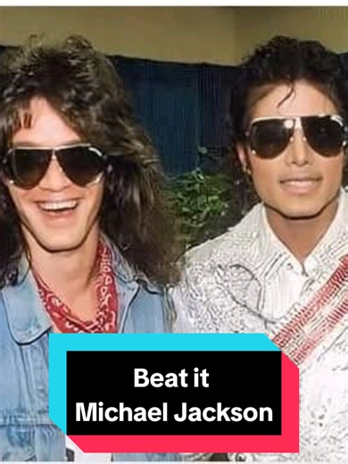 La canción Beat it marcó un hito al unir el pop con el rock pesado gracias al explosivo solo de guitarra de Eddie Van Halen. Eddie grabó el solo como un favor para el productor Quincy Jones y no cobró ni un centavo. Durante la grabación, el sonido era tan potente que uno de los monitores del estudio se incendió #michaeljackson #eddievanhalen #retromusic #los80'S