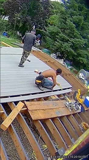 From framing to finish—building our dream backyard with TimberTech #backyardinspiration #diy