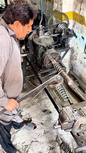 1.5M views · 5.3K reactions | Watch how a skilled metalworker transforms plain metal rod into a strong, coiled spring using a vintage lathe and hand tools only. Old-school craftsmanship and patience in every turn! #SpringMaking #VintageLathe #MetalWork #Handmade #WorkshopArt #EngineeringCraft #OldMachinery #Craftsmanship | Creators Craft | Facebook