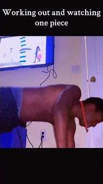 Working Out And Watching One Piece #onepiece #workout #anime #monkeydluffy