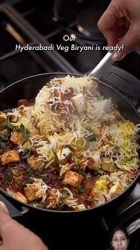 VEG HYDERABADI BIRYANI RECIPE•😍
