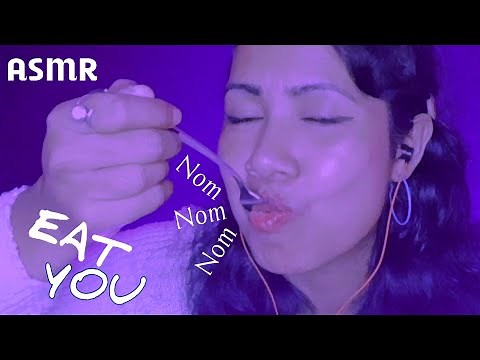 asmr | asmr eating your face with spoon 🍴😋 mouth sounds asmr (Personal Attention)