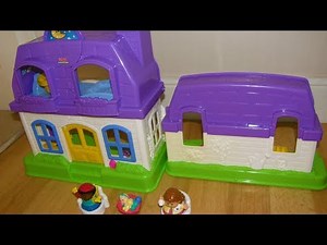 Fisher-Price Little People Happy Sounds Home, purple doll house musical, sound toy