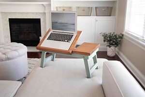 How To Make a Folding Laptop Table (With Downloadable Template)