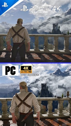 Perkovic on Instagram: "The Witcher 3 Pc vs PS5 Version Comparison! #witcher #witcher3 #pcgaming #playstation5 #comparison"
