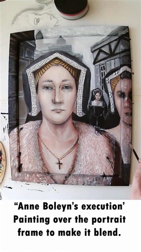 Anne Boleyn portrait - a frame #anneboleyn #tudor #henryviii #art