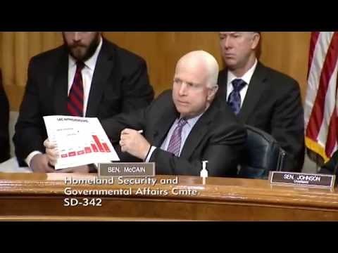 John McCain Grills Jeh Johnson, Walks Out of Hearing