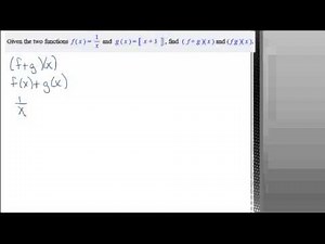 Combining Functions Part 1