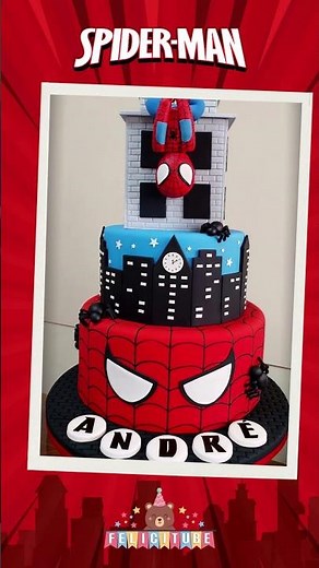 Tortas de Cumpleaños de Spiderman - Ideas de Decoración de Pasteles del Hombre Araña - Birthday Cake