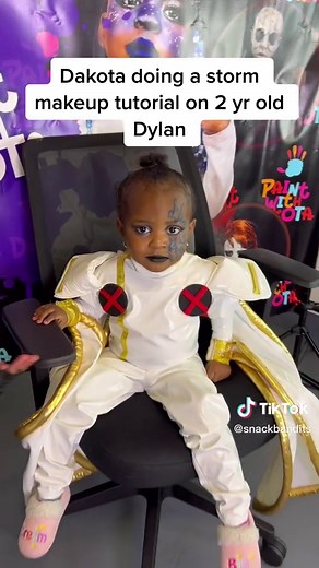 2-Year-Old Makeup Artist Transforms Sister! | #paintwithdakota