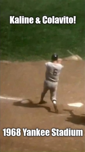 1968-08-25 Al Kaline Rocky Colavito DOUBLE! #baseball #baseballhistory #baseballhalloffame #mlb