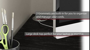 Ameriwood Home Dakota L-Desk with Bookshelves, Black Oak