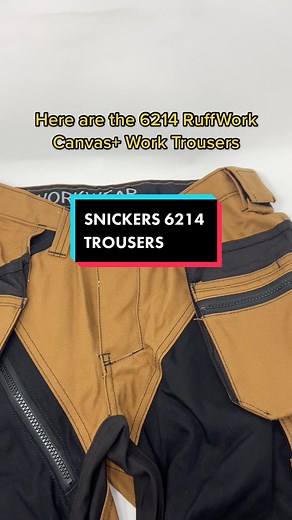 These are the Snickers 6214 Ruffwork Trousers. Heavy-duty work trousers that combine great fit with reinforced functionality. #snickersworkwear #snickers #workwear #tradesman #tradeswoman #diy #tradie #fyp #miguel #speedsongs #spedup