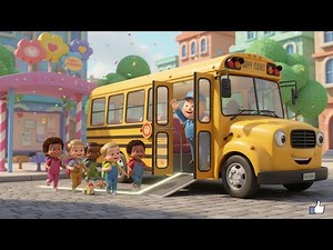 Wheels on the Bus 🚌 | Nursery Rhyme for Toddlers | 3D Cartoon Kids Song