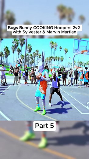 Bugs Bunny COOKING Hoopers 2v2 with Sylvester & Marvin Martian….P5