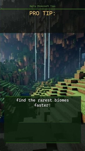 Minecraft tip: find the rarest biomes faster! 🗺️