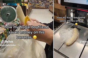 I peel bananas before weighing to save money, people say my girlfriend should leave me