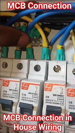 MCB Connection | MCB Box Wiring 😭 #shorts #mcb #electrical #electrician