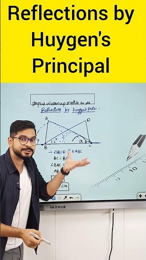 Reflection by Huygens Principal | Wave Optics Class 12 | warm-up match with physics Sachin sir