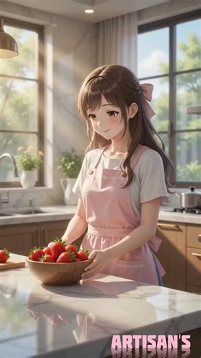 Easy Strawberry Custard Tart! 🍓✨ Satisfying Baking ASMR #shorts #viral #reels
