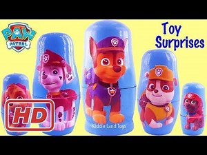 Paw Patrol Nesting Dolls Stacking Cups Marshall Chase Rubble Skye Toy Surprises[BB]