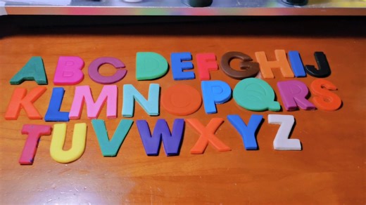 Alphabet letter With Play doh