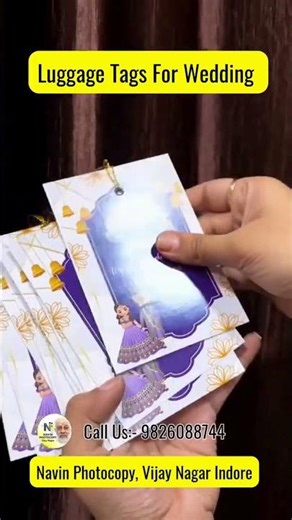 Customized Luggage Tags for Wedding Guests