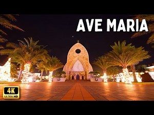 Ave Maria Florida Walking Tour At Night