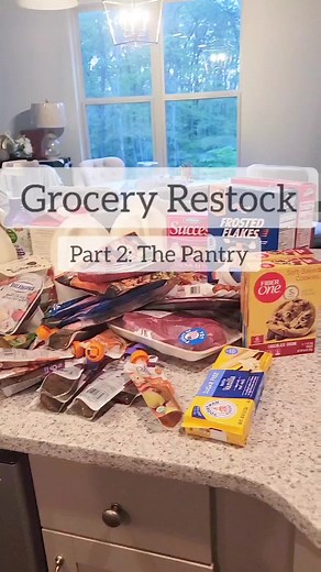 457K views · 7.3K reactions | Part 2 of grocery haul- full pantry restock! (In 60 secs lol) For links to pantry organizers head to my amazon store: www.amazon.com/shop/angelgrace2 ➡️ "Pantry" category #OddlySatisfying #restock #restocking #pantry #pantryorganization #homeorganization #organizing | Angel Jackson | Facebook