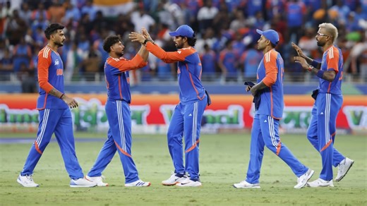 India beat Pakistan, India won by 7 wickets (with 25 balls remaining)