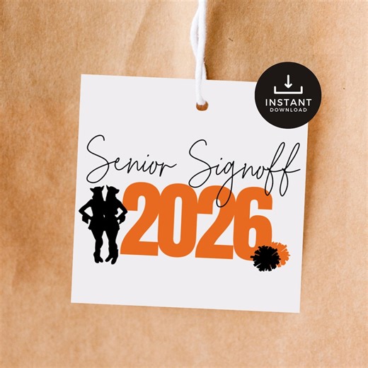 Senior Sign off 2026 Printable, Drill Team Banquet Favor, Graduation Gift - Etsy