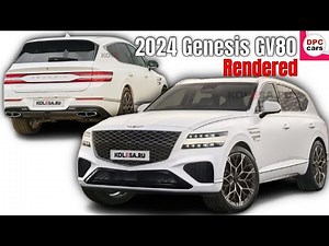 2024 Genesis GV80 Facelift Rendered