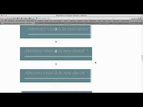 Retrouver facilement une police d'écriture