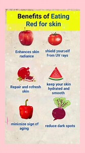 . . Benefits of Eating Red for Skin . . . . #reelsvideoシ #reelsviralシ #fbyシvideo #reelsfbシ #ttendingreels #ukreels #reelsfacebook #reelschallenge #usa_tiktok #newyork #canada #australia #BOOMchallenge #apple | Daily Health & Beauty Tips