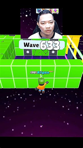 Bro unexpect save 2 time in a row at 633 wave block dash endless ☠️ #stumbleguys