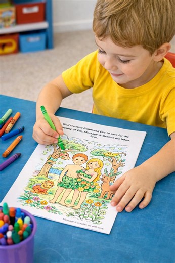 Sunday School Coloring Pages for Kids | Bible Story Coloring Activity | Christian Printable PDF - Etsy