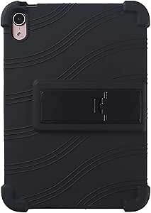 Case for iPad mini6 - Soft Silicone Shockproof Stand Rubber Shell Protective Cover for iPad mini 6 Model A2567 Tablet 8.3 Inch 2021